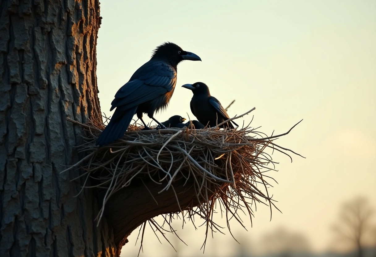 femelle corbeau